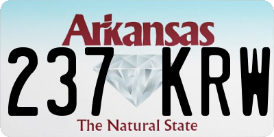 AR license plate 237KRW