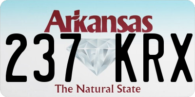AR license plate 237KRX