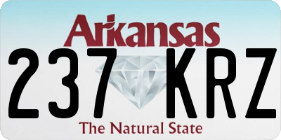 AR license plate 237KRZ