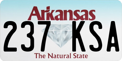 AR license plate 237KSA