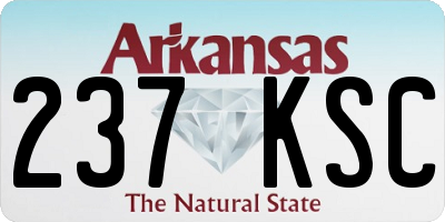AR license plate 237KSC