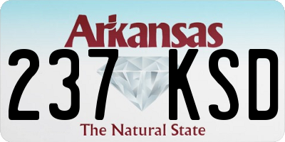 AR license plate 237KSD