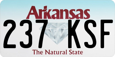 AR license plate 237KSF