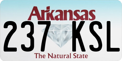 AR license plate 237KSL