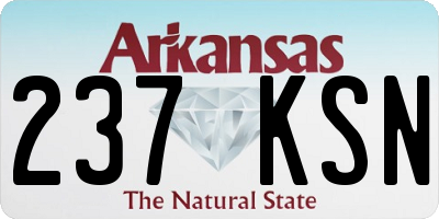AR license plate 237KSN