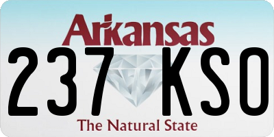 AR license plate 237KSO