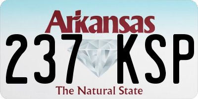AR license plate 237KSP