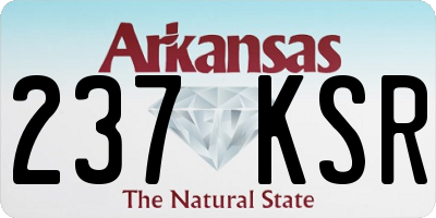 AR license plate 237KSR