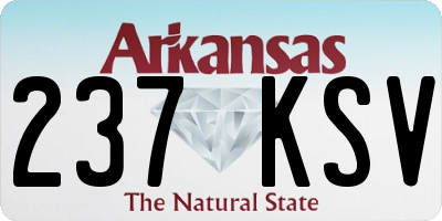 AR license plate 237KSV