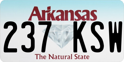 AR license plate 237KSW