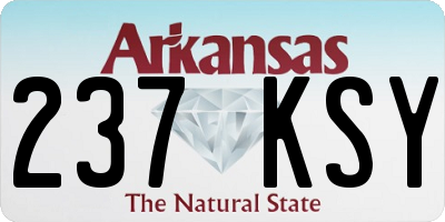 AR license plate 237KSY