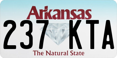 AR license plate 237KTA