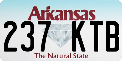 AR license plate 237KTB