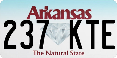 AR license plate 237KTE