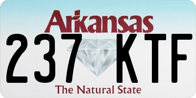 AR license plate 237KTF