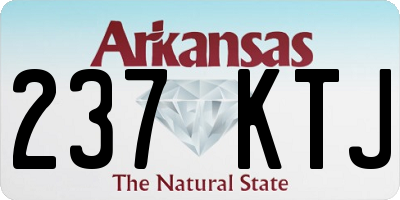 AR license plate 237KTJ