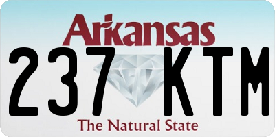 AR license plate 237KTM
