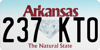 AR license plate 237KTO