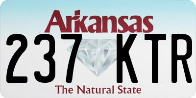 AR license plate 237KTR