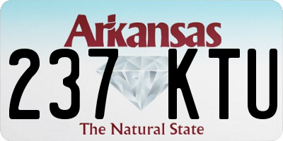 AR license plate 237KTU