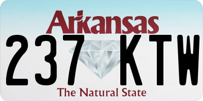 AR license plate 237KTW