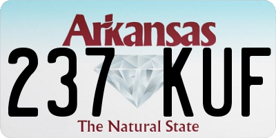AR license plate 237KUF