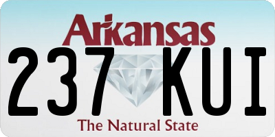 AR license plate 237KUI