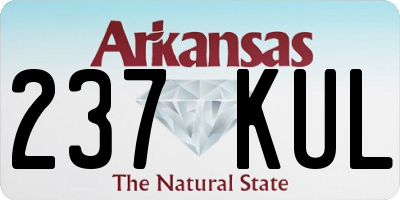 AR license plate 237KUL