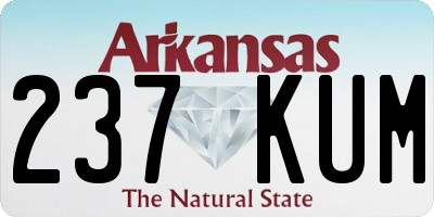 AR license plate 237KUM