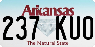 AR license plate 237KUO