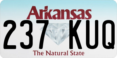 AR license plate 237KUQ