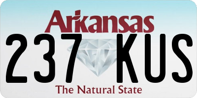 AR license plate 237KUS