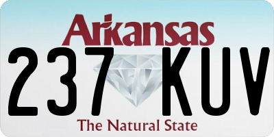 AR license plate 237KUV