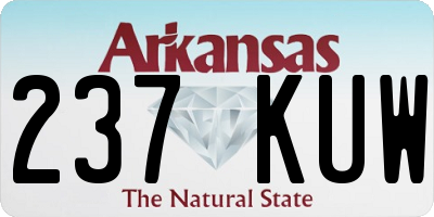 AR license plate 237KUW