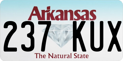 AR license plate 237KUX