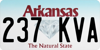 AR license plate 237KVA