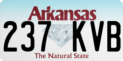 AR license plate 237KVB