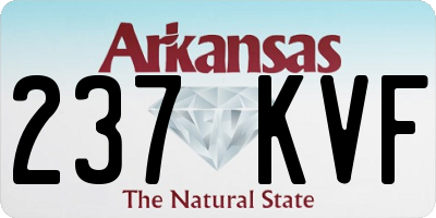 AR license plate 237KVF