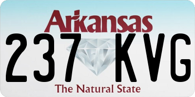 AR license plate 237KVG