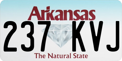 AR license plate 237KVJ