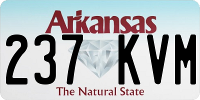 AR license plate 237KVM