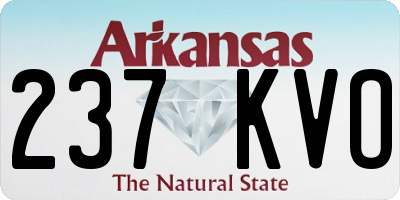 AR license plate 237KVO