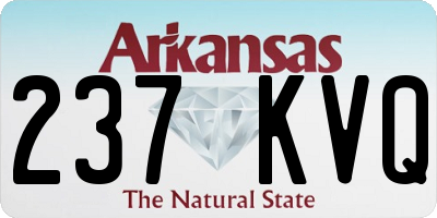 AR license plate 237KVQ