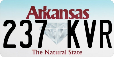AR license plate 237KVR