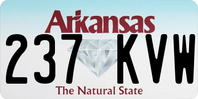 AR license plate 237KVW