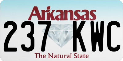 AR license plate 237KWC