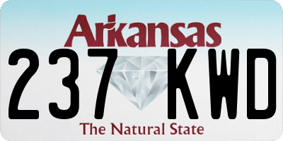 AR license plate 237KWD