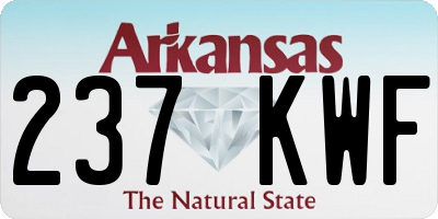 AR license plate 237KWF