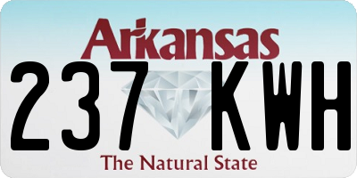 AR license plate 237KWH