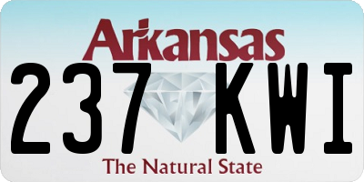 AR license plate 237KWI